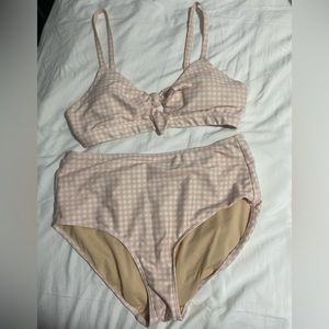 Albion fit pink gingham bikini